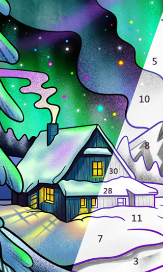 数字填色趣味解压