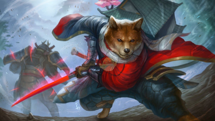 wallpaper武士Doge趣味壁纸