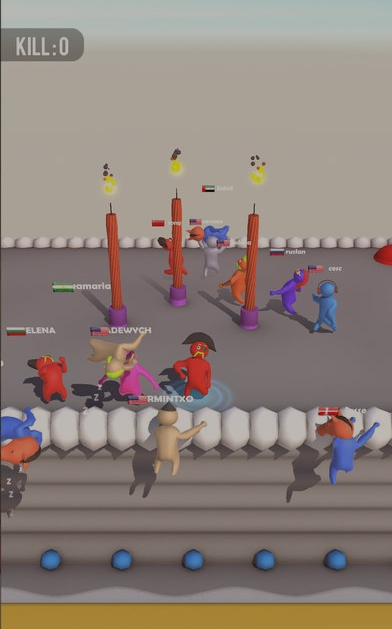 红蓝双人摔跤免费版(Party io)