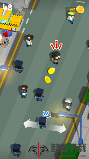 方块警察抓小偷