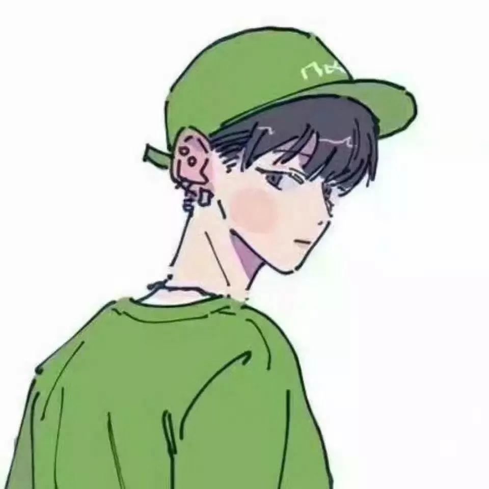绿色情侣头像