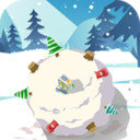 踩着雪球的熊熊