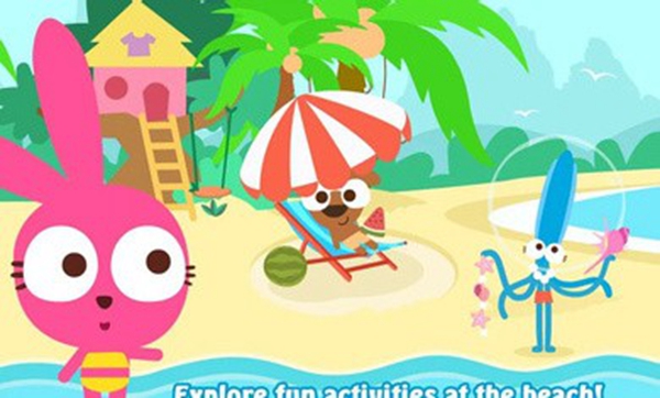 泡泡兔夏日海滩