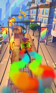 地铁跑酷体验服