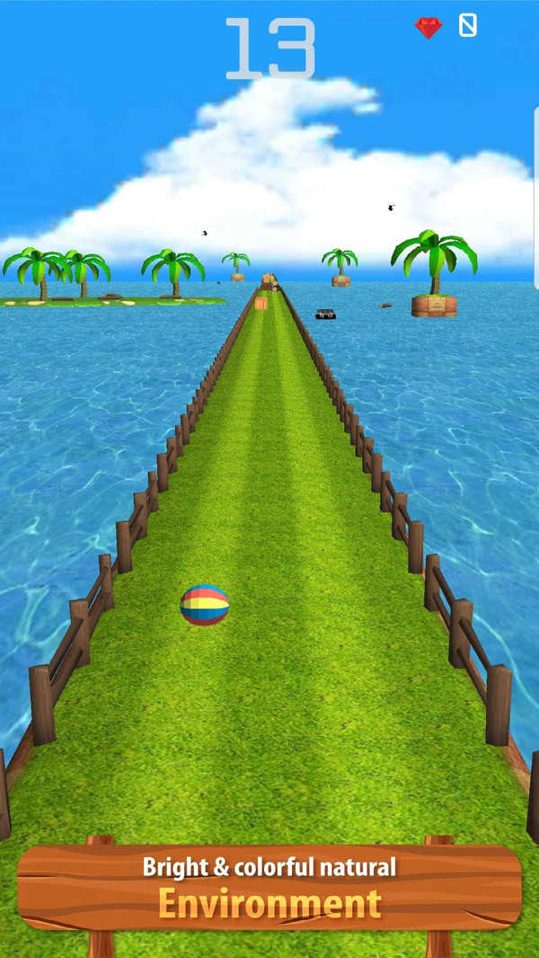 海洋滚动球