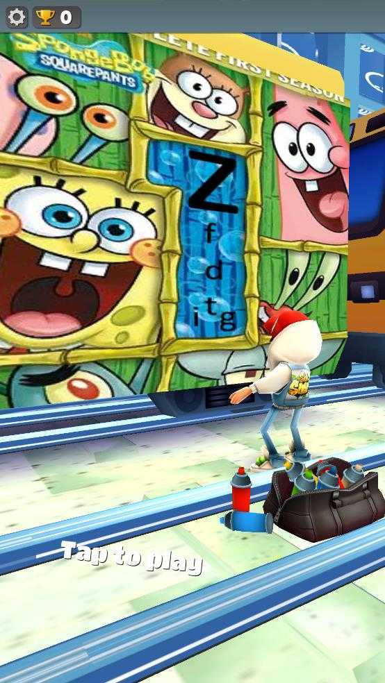 地铁跑酷地铁海绵