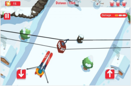 雪橇上的滑雪大师