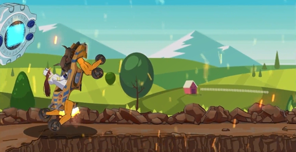 木糖自制数码宝贝跑酷