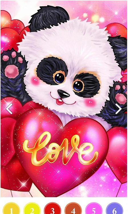 快乐数字填色艺术