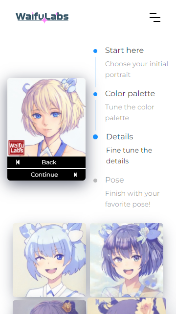 Waifu Labs动漫头像生成器