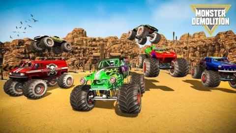 怪物卡车特技车祸