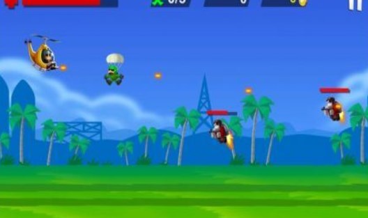 直升战斗机救援