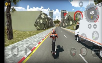 摩托车公路驾驶
