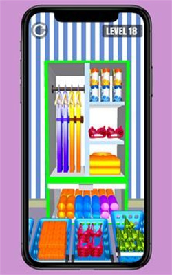 衣柜组织填充排序3D