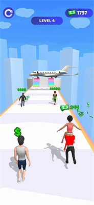 金钱挖掘者奔跑