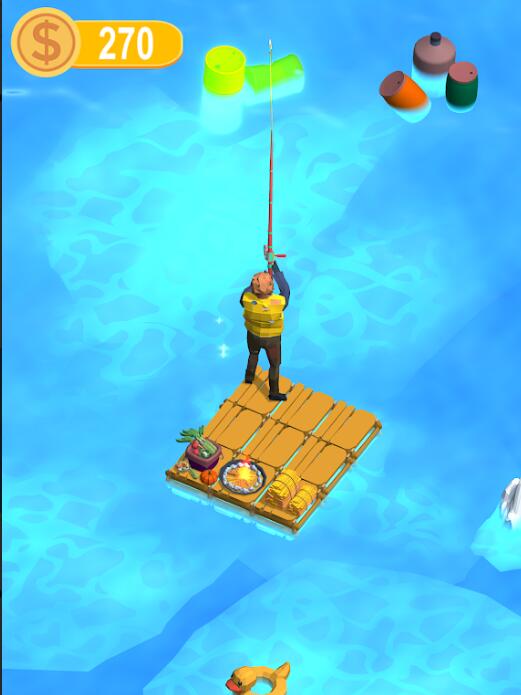 海上木筏钓鱼 海上木筏钓鱼