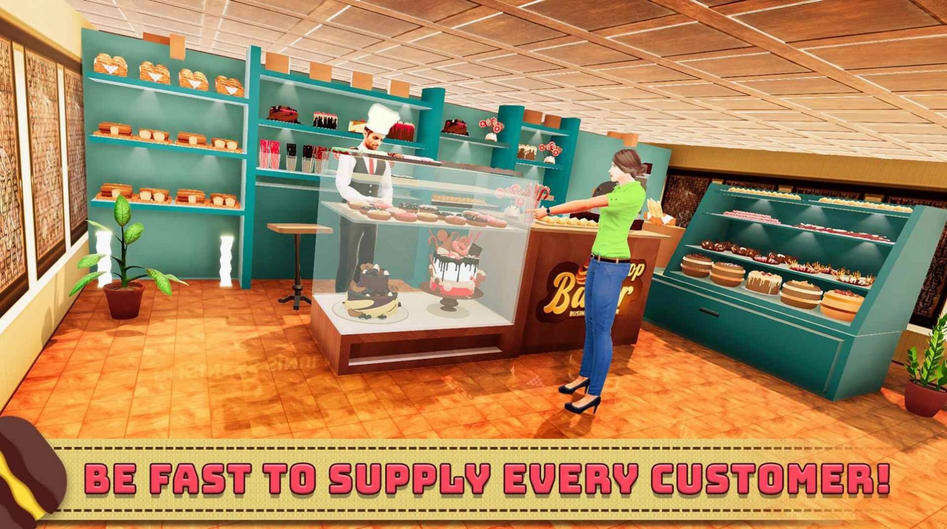 面包店商业模拟器是一款很有趣的经营类游戏，刚开始的店铺是比较惨败的，萧条的生活需要玩家去解决。开发不同的面包，将所有游戏用户满足着自己的内心想法，体验更多的受欢迎的手法，那么，商业的模式就会让你加入其中。步入正轨的同时，那么，装饰自己的店铺吧。