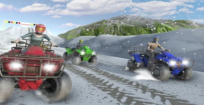 山地四轮摩托车赛