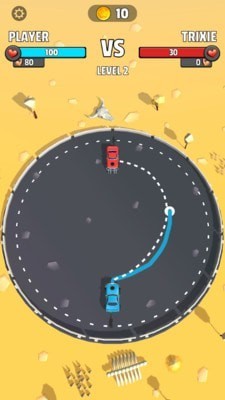 汽车决斗画条线