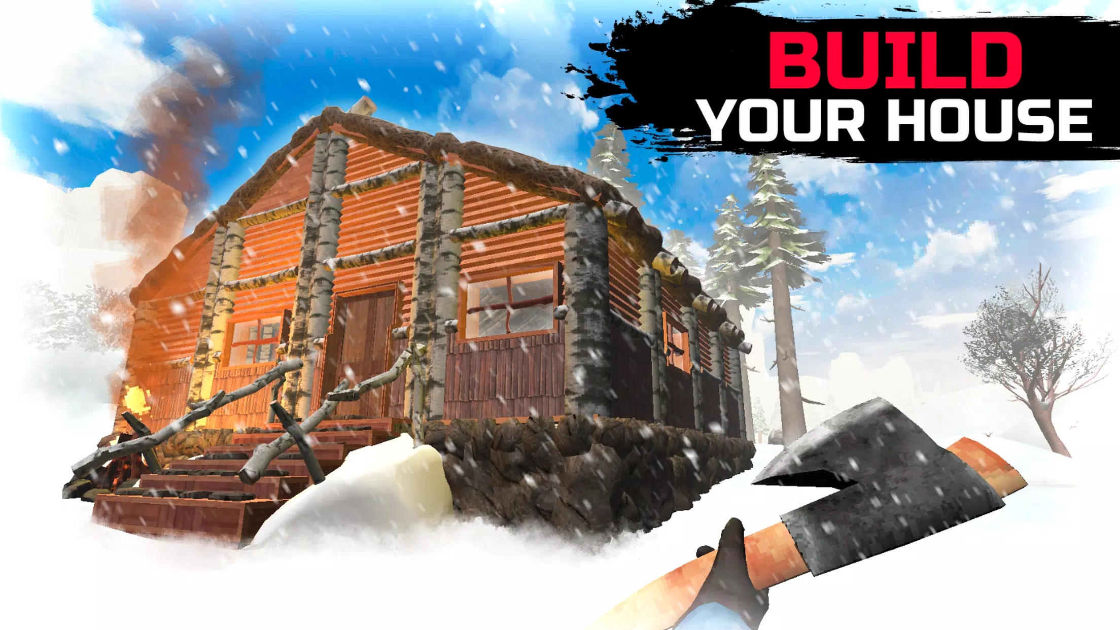 冬季森林中生存 冬季森林中生存