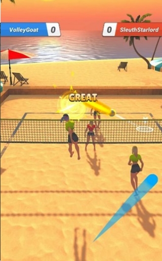 沙滩排球之战